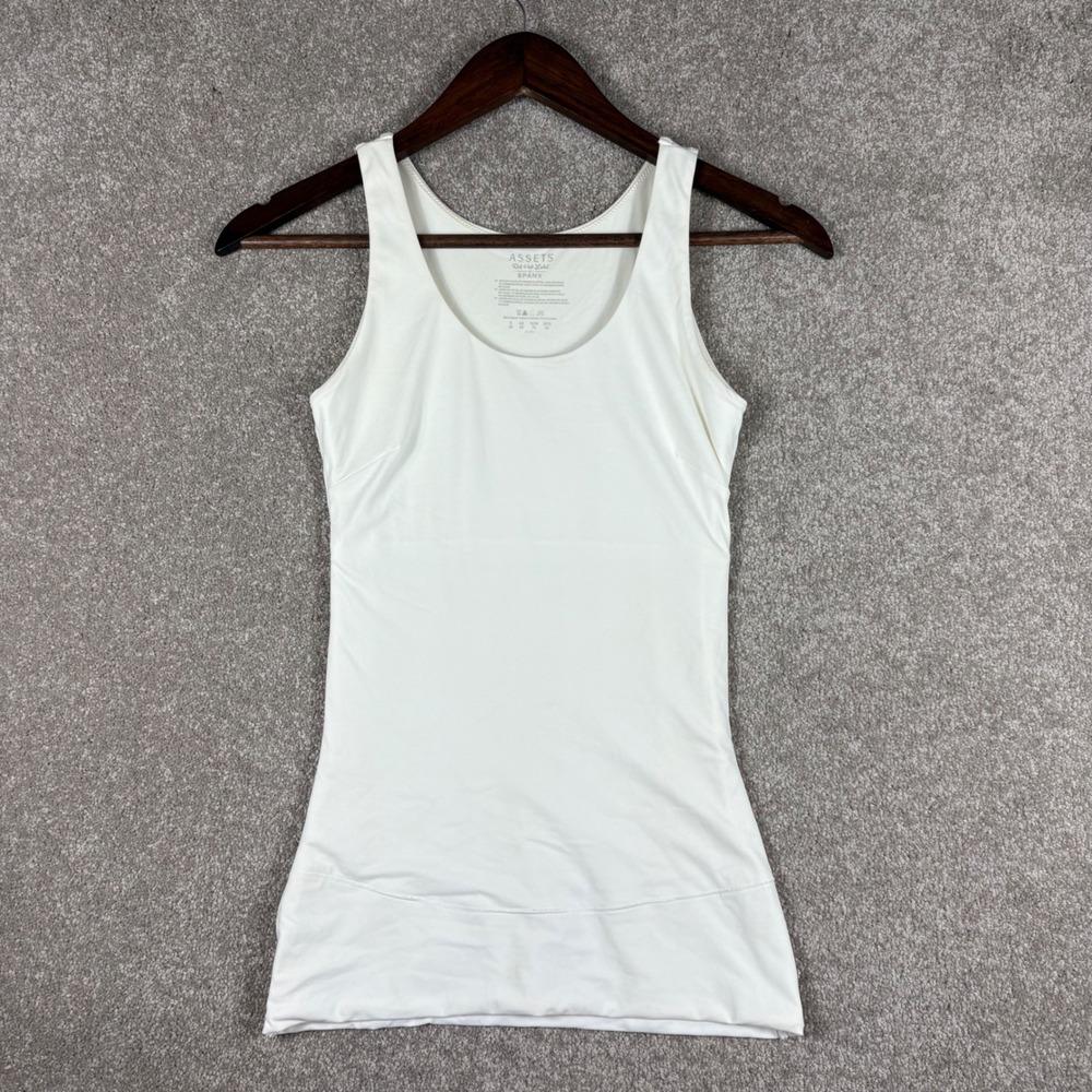 Assets Red Hot Label by Spanx White Compression Tank Camisole Small